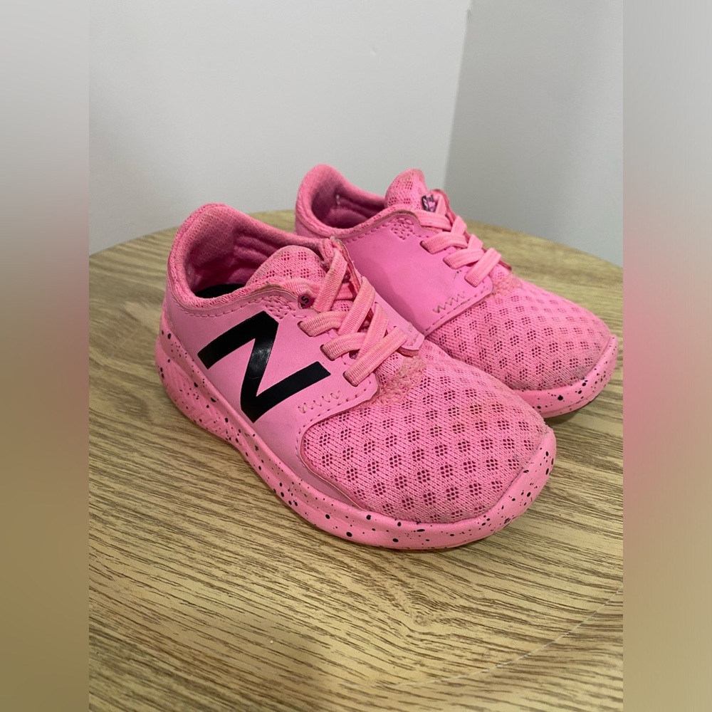 Neon Pink New Balance Baby Shoes